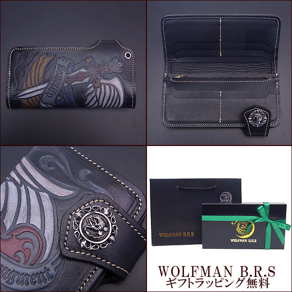 楽天市場】ウルフマン WOLFMAN BRS 長財布 セイクリッドブレード