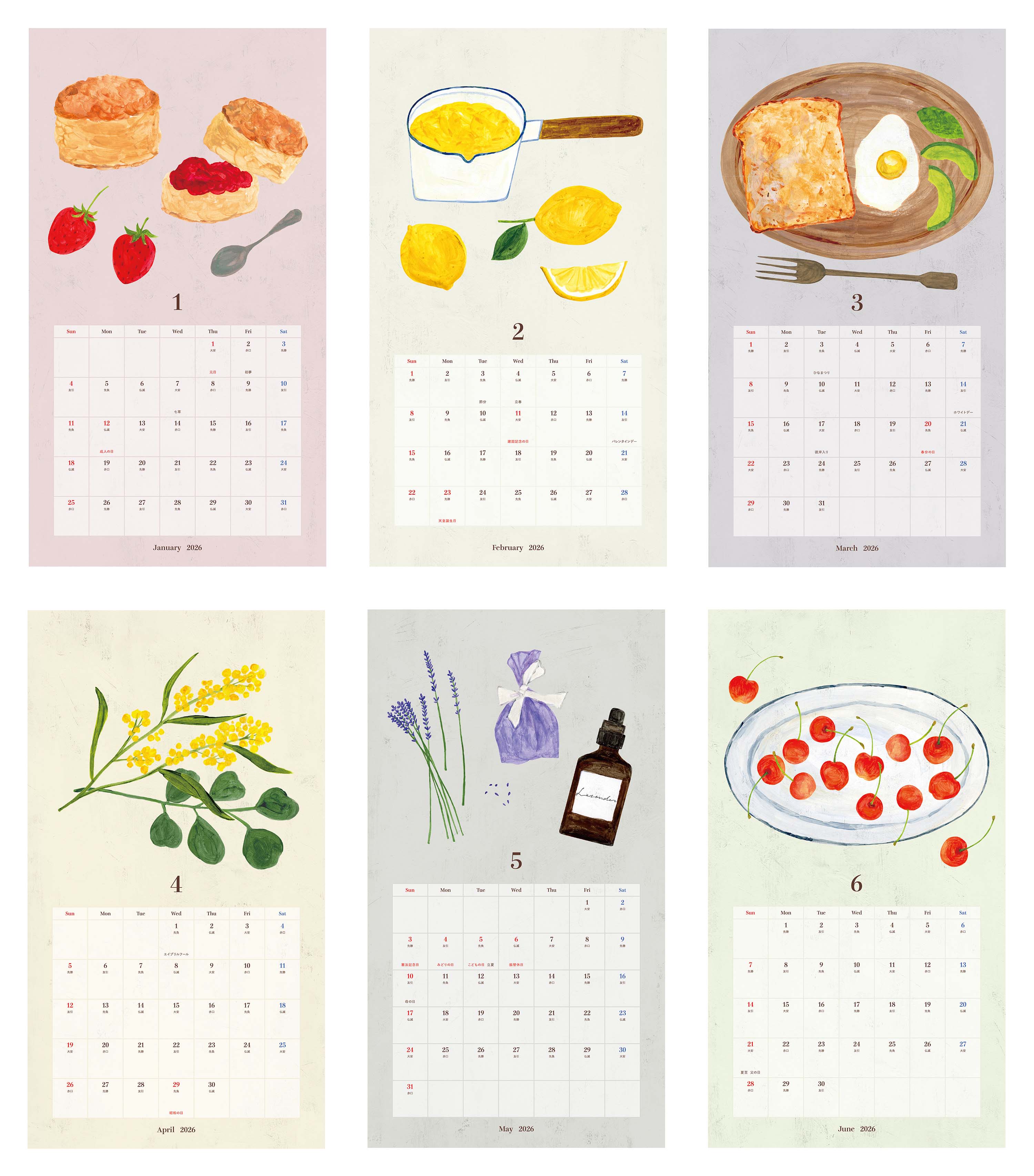 楽天市場】MATOKA マトカ 2026年 壁掛けカレンダー リングタイプ（日曜