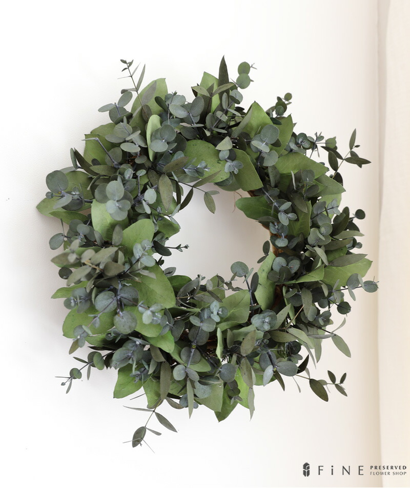 楽天市場】リース プリザーブドフラワー ギフト プレゼント ユーカリ