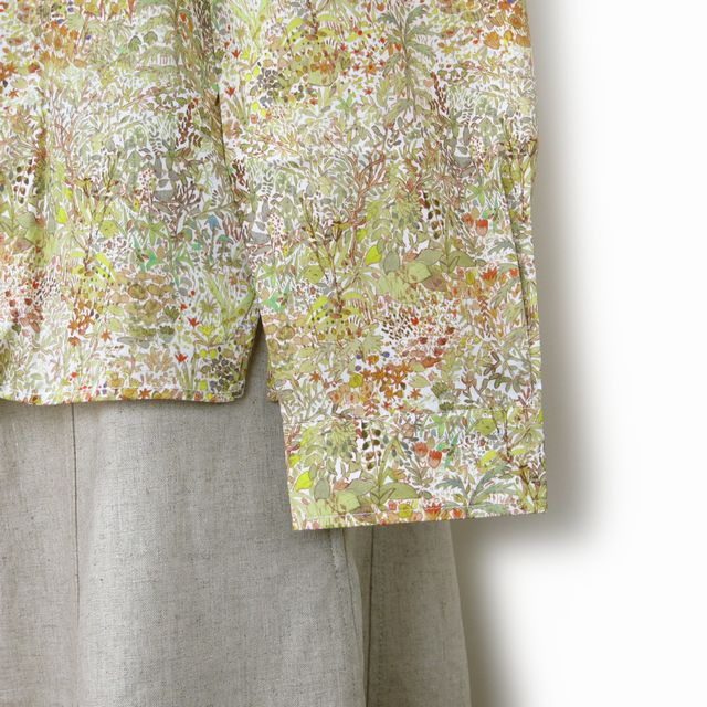 楽天市場】20%OFF [242] リバティ ブラウス × パークス スタンドカラー