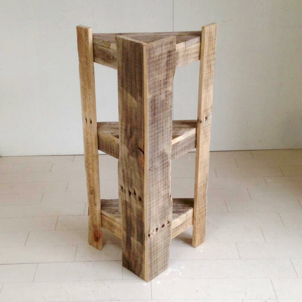 楽天市場】cafemoku コーナーシェルフ 3段 コーナーラック 木製 棚