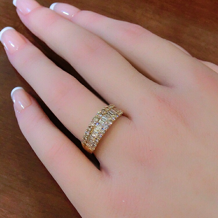 楽天市場】ダイヤモンドリング 18金 指輪 イエローゴールド 1.00ct K18