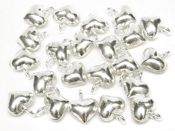 楽天市場】カレンシルバー チャーム ハート【1コ販売】▽ シルバー950