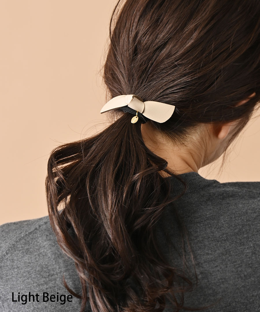 フェイクレザーリボンヘアゴム H7870 | ヘアアクセサリー,ヘアゴム