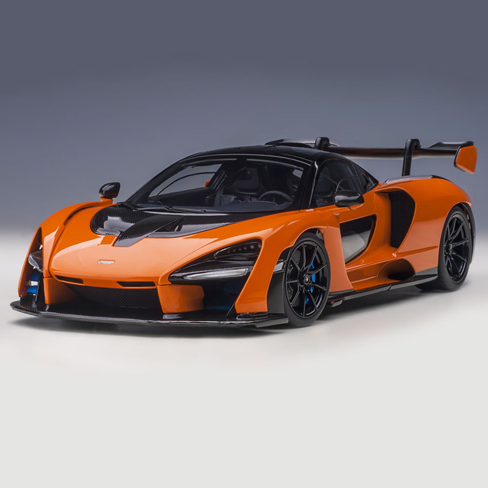 楽天市場】ミニカー 1/18 マクラーレン セナ オレンジ McLaren SENNA