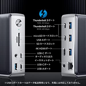 楽天市場】Anker PowerExpand Elite 13-in-1 Thunderbolt 3 Dock