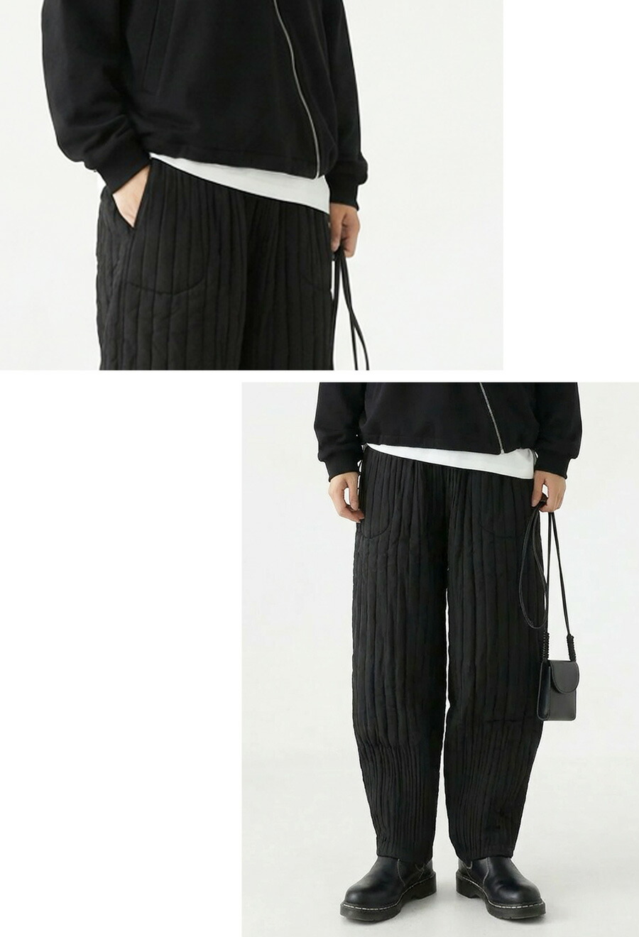 テーパードパンツ メンズ ボトムス 縦ステッチ 送料無料・メール便不可