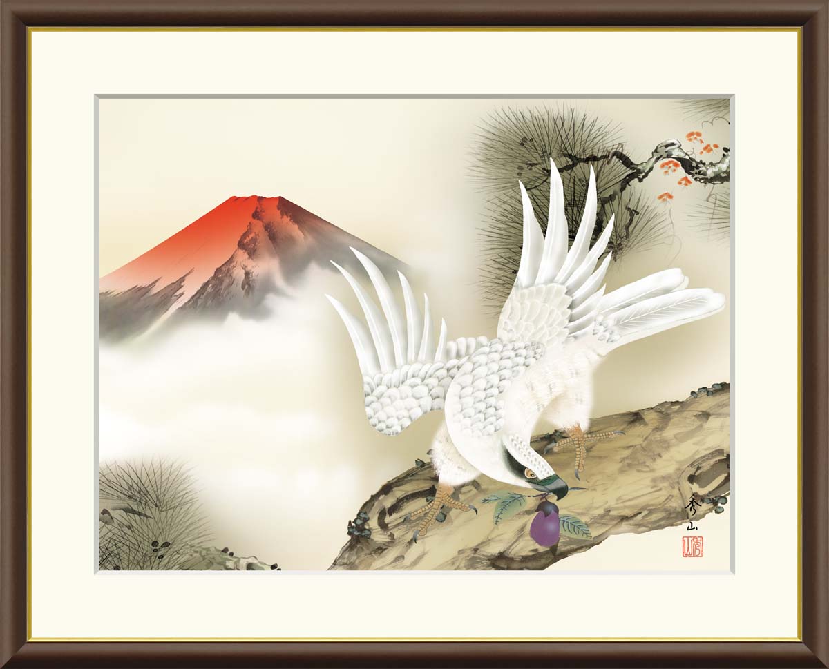 楽天市場】絵画 日本画 額入りアート 「七福神」 J4-E001 F8:61cm×49.5