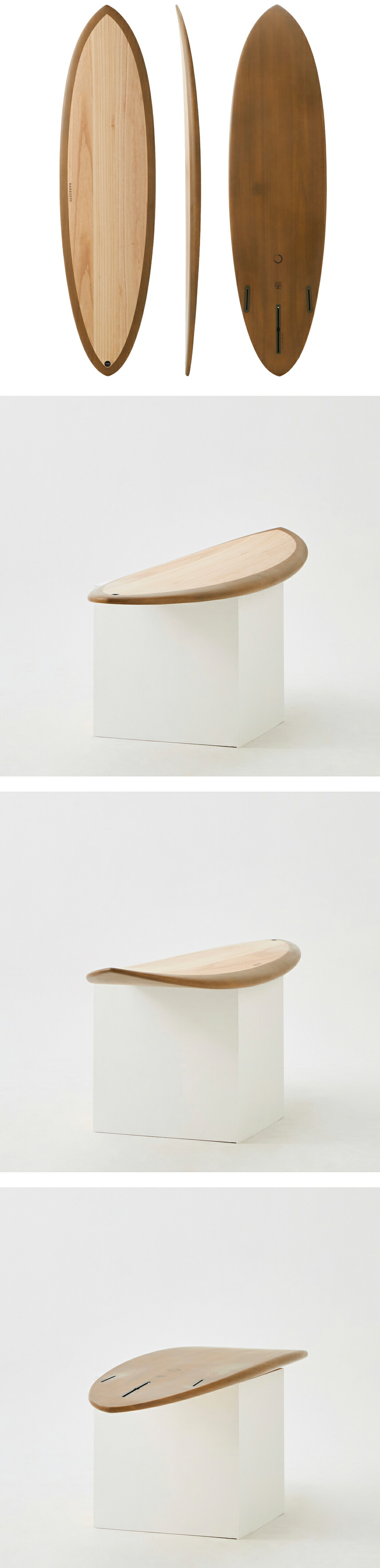 楽天市場】nanazero サーフボード ミッドレングス WOOD SKIN MID02 6'8