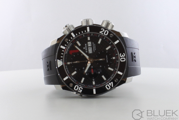 エドックス クロノオフショア1 クロノグラフ 500m防水 メンズ 01114-3