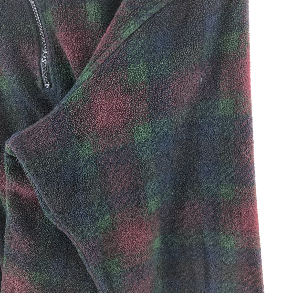 古着 90年代 ランズエンド LANDS' END チェック柄 ハーフジップ