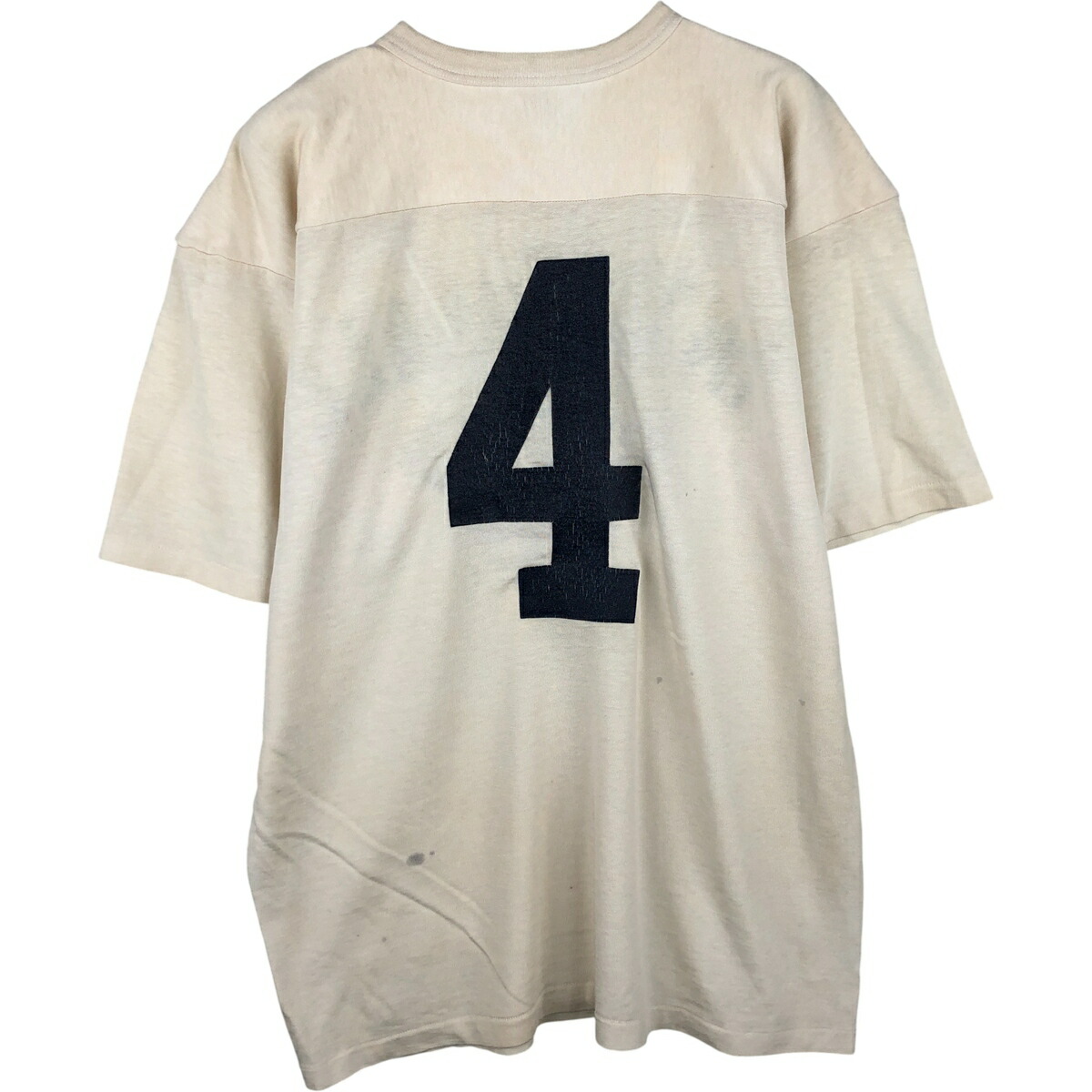 古着 80年代 チャンピオン Champion トリコタグ Vネック フットボールT