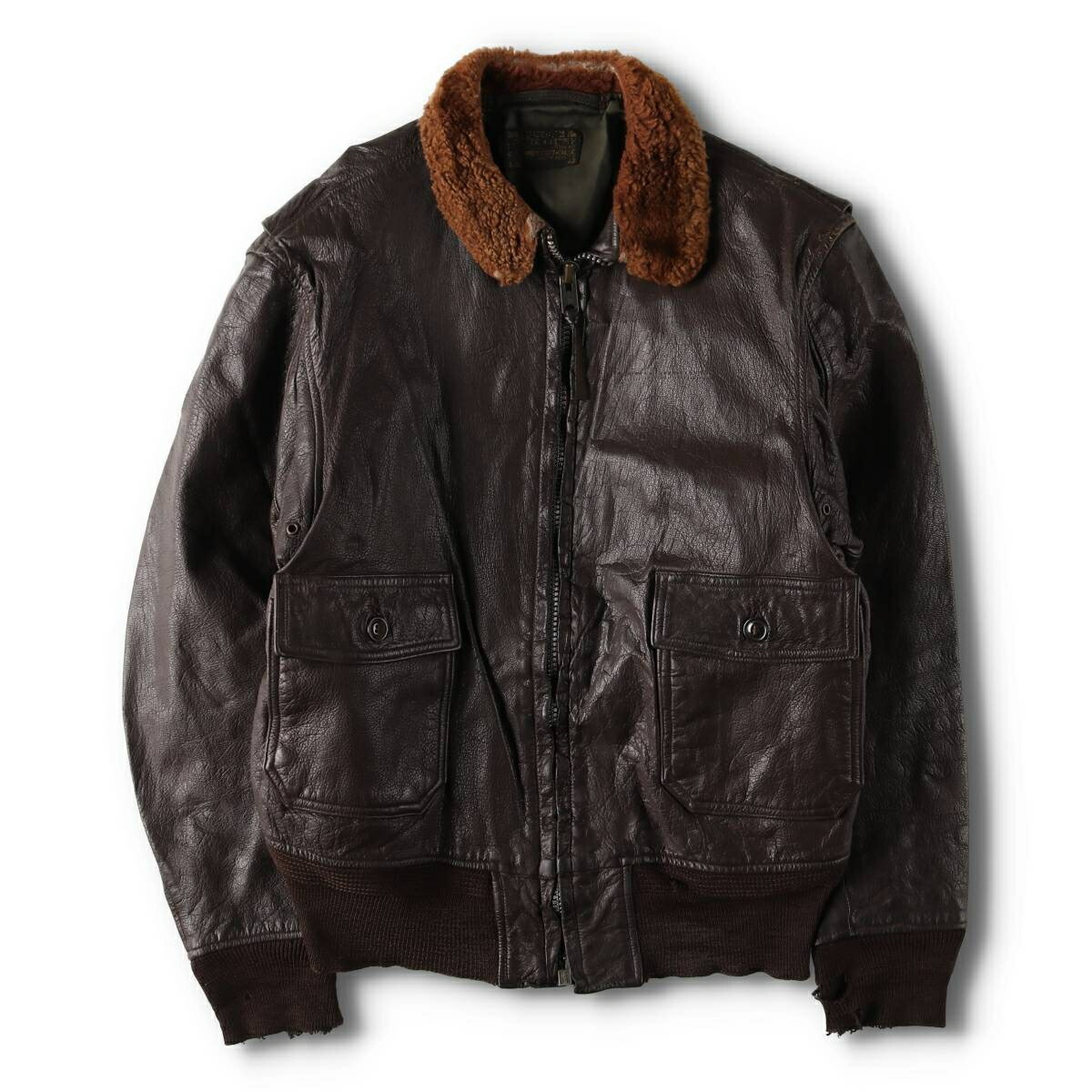 古着 50～60年代 RALPH EDWARDS SPORTSWEAR G-1 7823A U.S.NAVY レザー