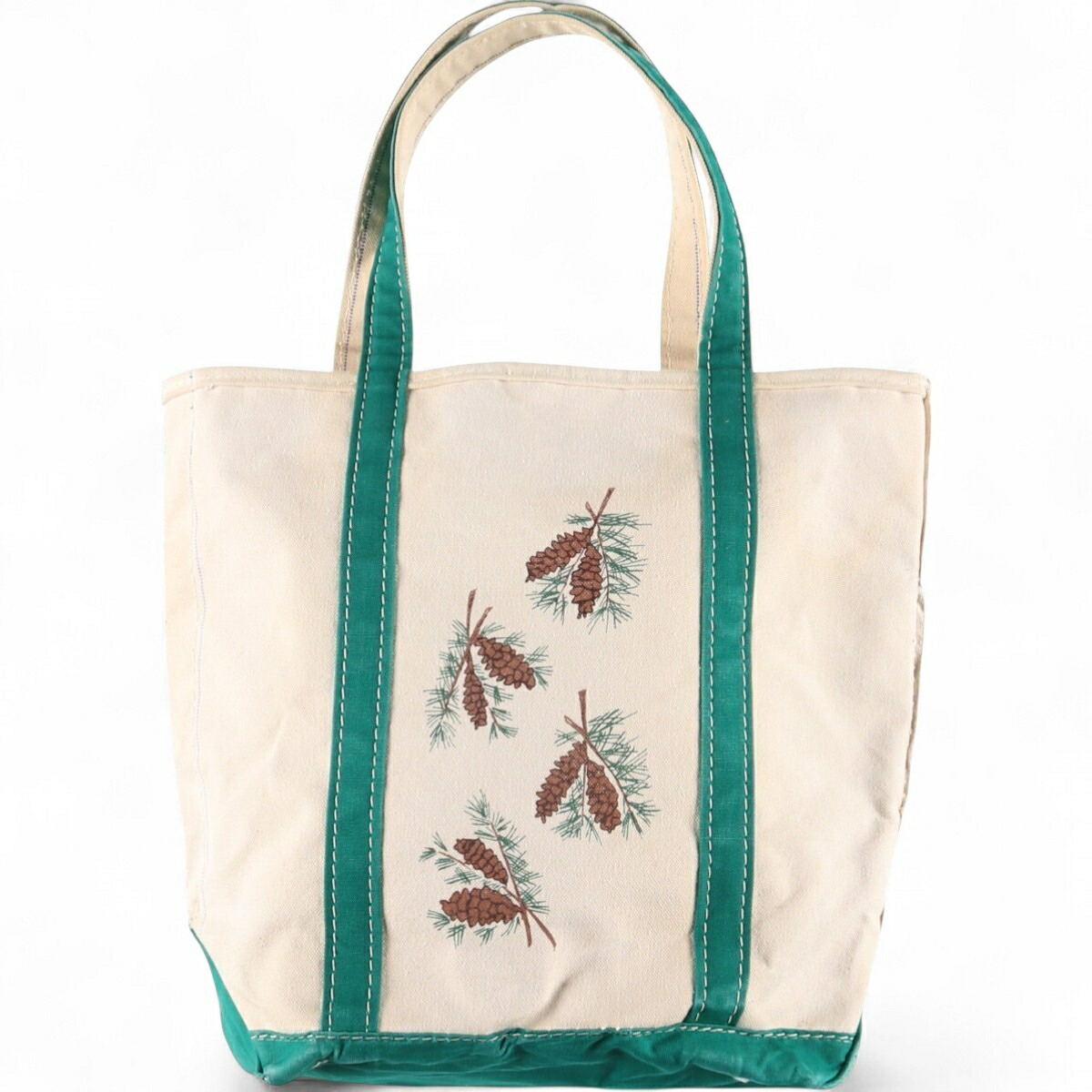 古着 80年代 エルエルビーン L.L.Bean ギザタグ 松ぼっくり トート