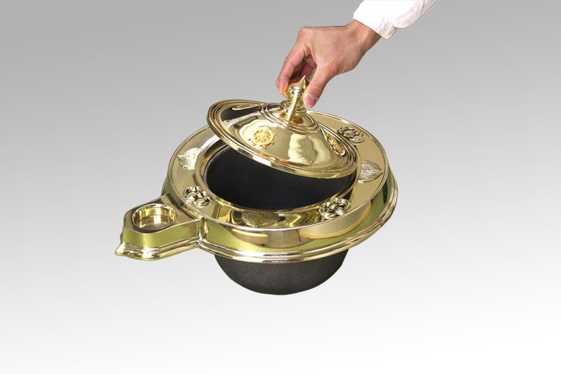 楽天市場】【寺院用仏具】護摩釜 1尺5寸（真鍮製） 金属 祈願 祈祷