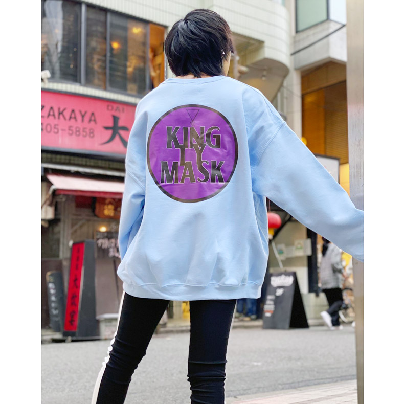 KMK Frontへっどふぉんワールド刺繍ワッペンベアー/カレッジロゴBack