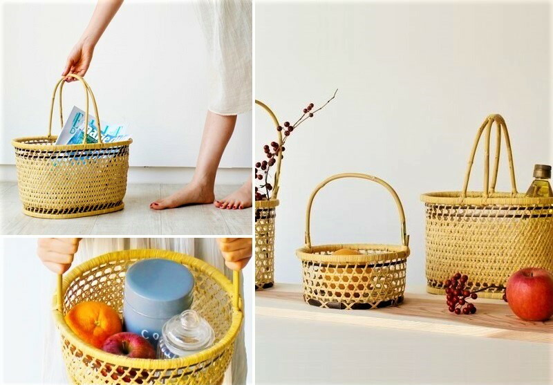 楽天市場】ワインバスケット 秋桜籠(こすもすかご） 小林ミドリ