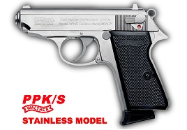 マルゼン NEW ワルサー PPK/S PPKS ステンレスモデル ブローバック