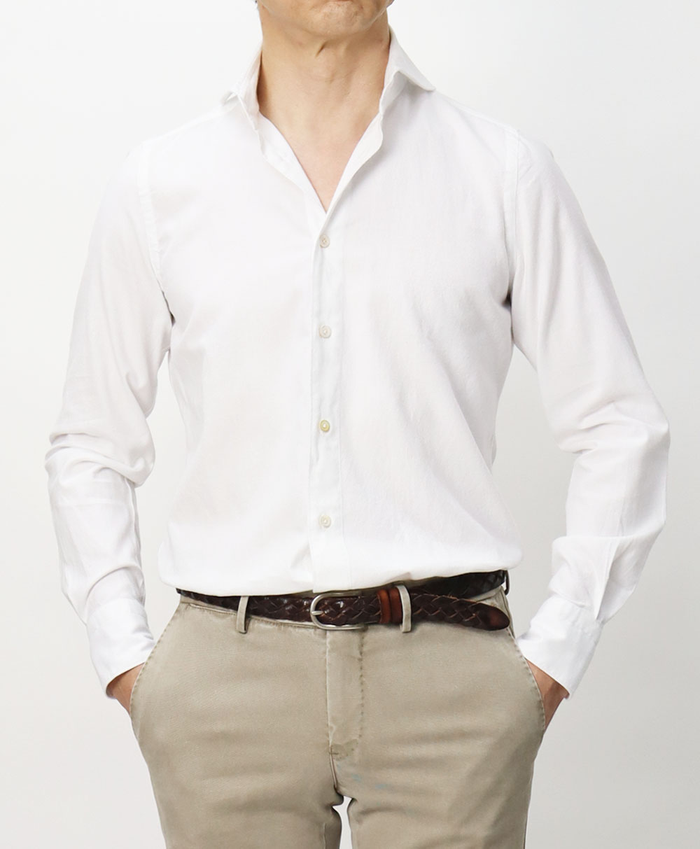 フィナモレ / Finamore / セルジオ / SERGIO / カッタウェイ シャツ