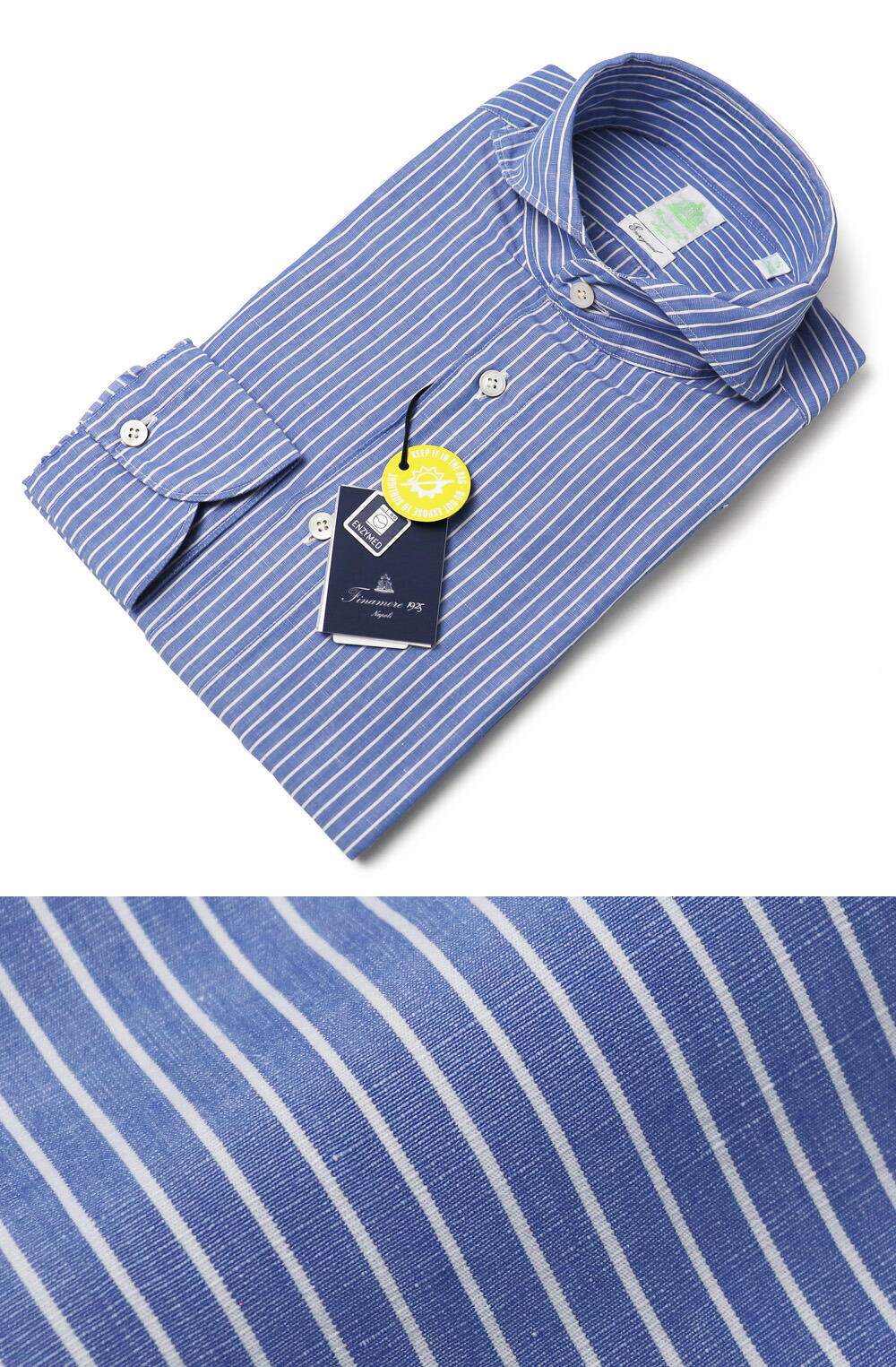 フィナモレ / Finamore / セルジオ / SERGIO / カッタウェイ シャツ