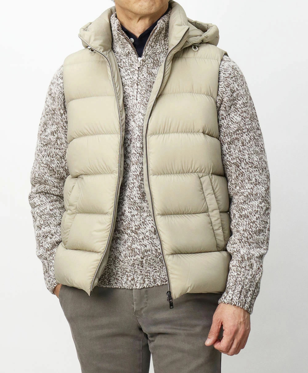 ヘルノ / HERNO / 軽量 超マットナイロン ダウン ベスト / ダウン