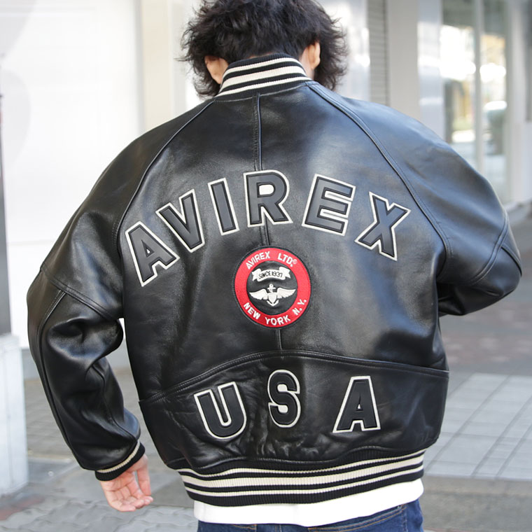 楽天市場】【ポイント10倍】AVIREX アビレックス バーシティジャケット