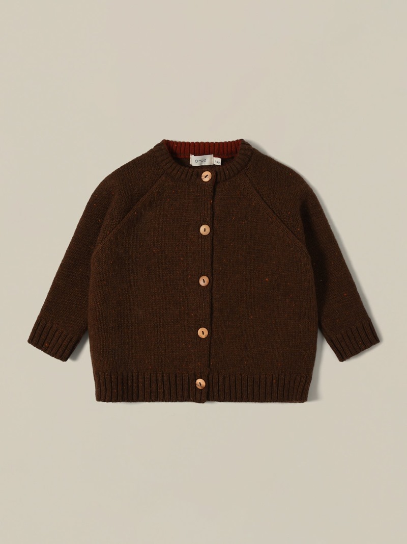 Organic Zoo】Soil Boxy Wool Cardigan 【1-2歳/2-3歳/3-4歳】 長袖