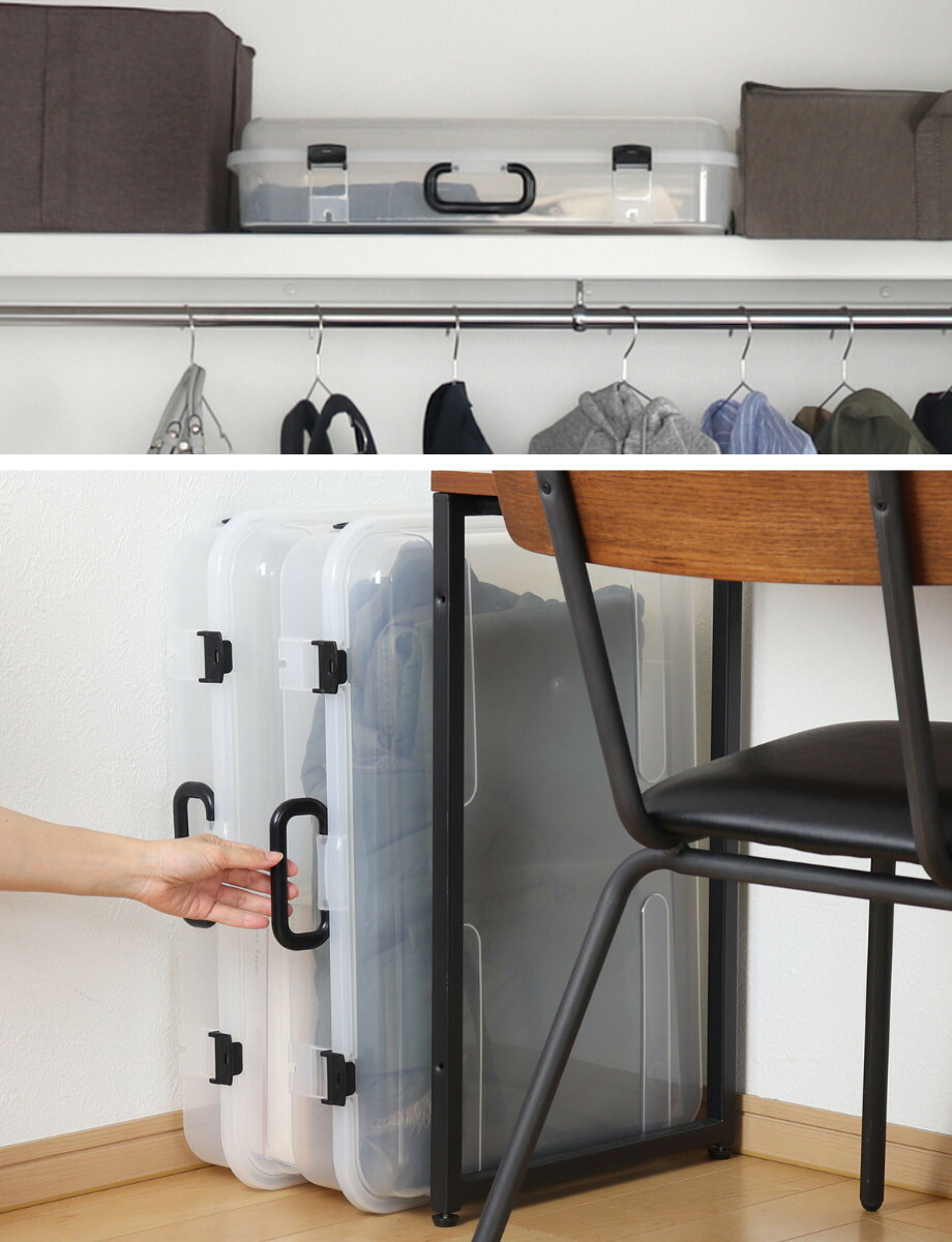 楽天市場】収納ケース 約 幅74×奥行41×高さ19cm クローズケース ワイド