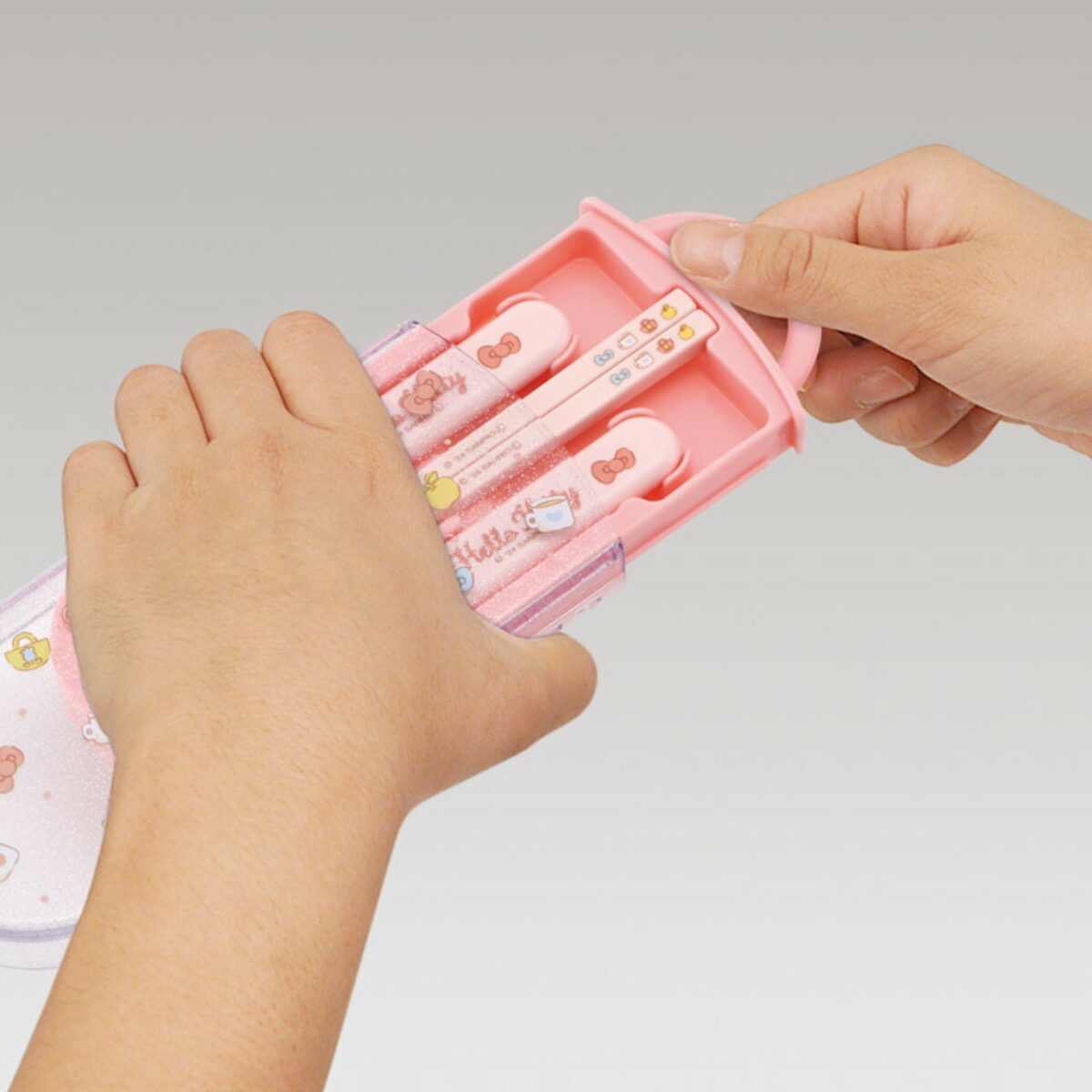 楽天市場】トリオセット 抗菌トリオセット キティビックリボン 箸箱