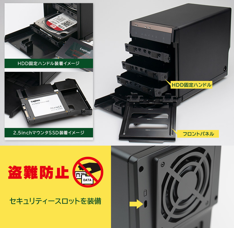 楽天市場】Type-C 2.5インチ SSD 対応 HDD ケース 4台 4BAY 外付け 3.5