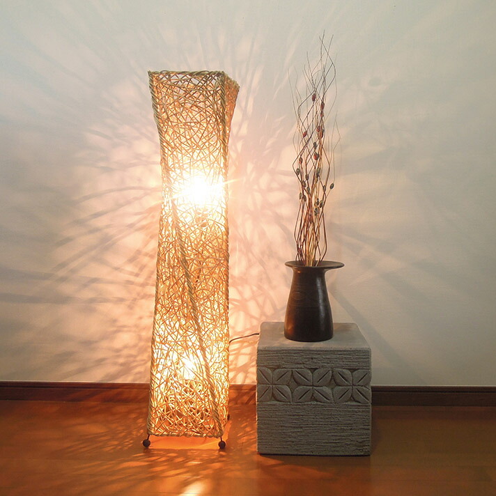 楽天市場】アジアン 間接照明 置き型 籐 バリ風 ライト アジアンランプ