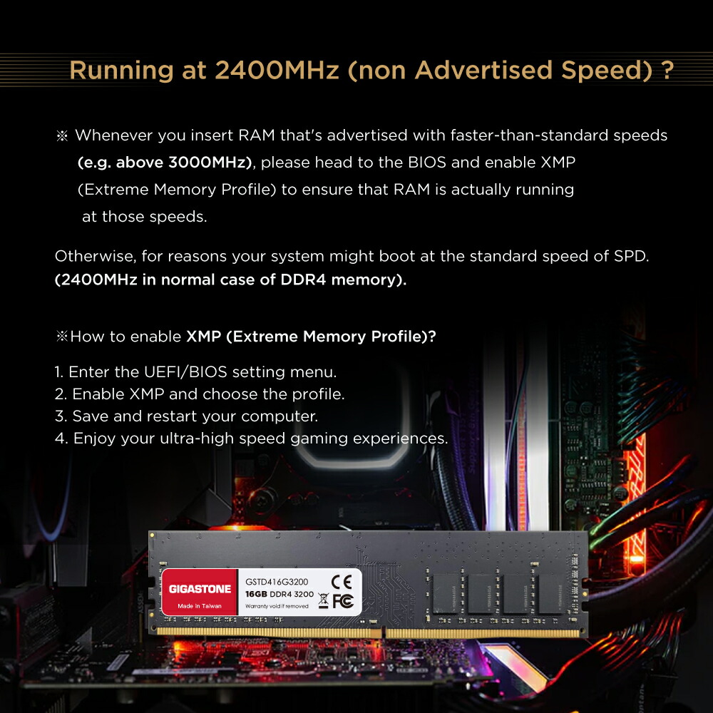 楽天市場】【メモリ DDR4】GIGASTONE 16GBx1枚 DDR4 3200MHz (2933MHz