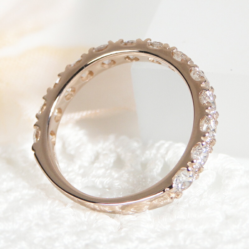 楽天市場】【ピンキー対応】K18PG 1.0ctダイヤモンド ハーフ