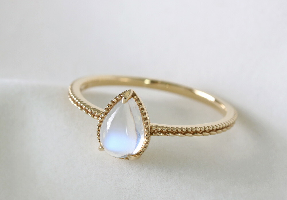 楽天市場】【数量限定】K18 K10 ブルームーンストーン リング 7号-13号