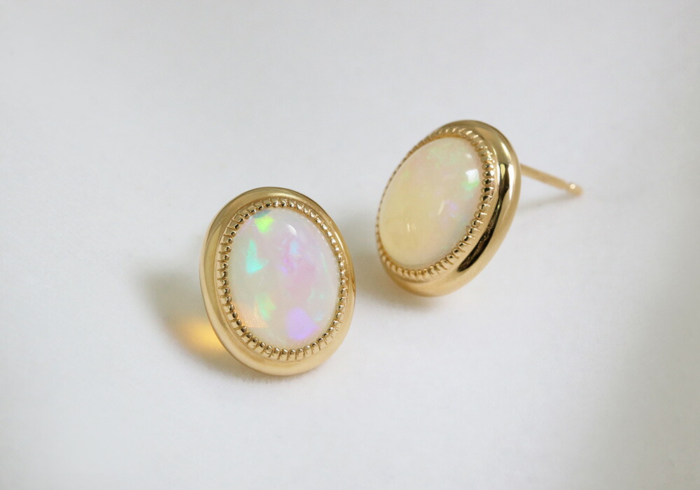 楽天市場】K18 エチオピアオパール ピアス※在庫が無くなり次第、価格