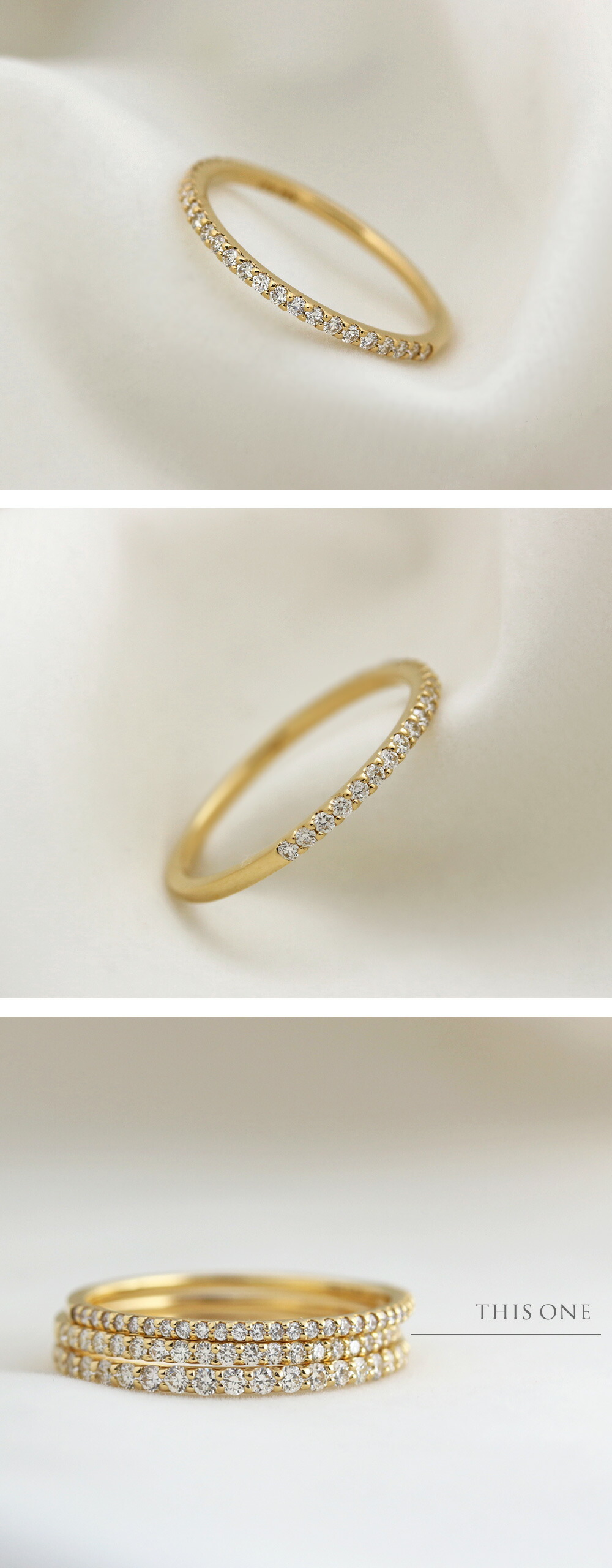 楽天市場】K18 K10 PT ハーフエタニティ リング 天然 ダイヤモンド 計