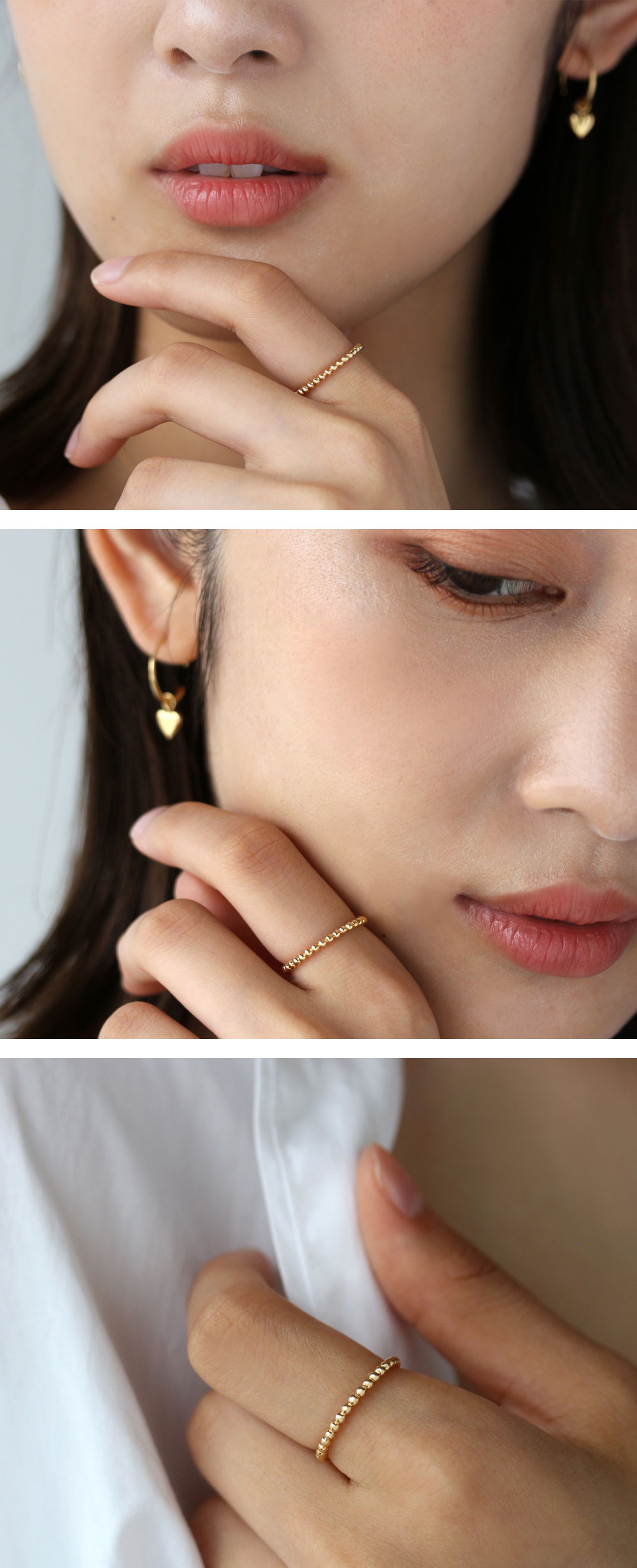 楽天市場】K18 K10 PT ボール 地金リング フルデザイン 4号-16号 送料