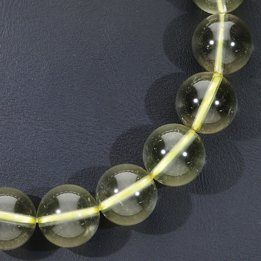 リビアングラス ブレスレット 11.5mm 19cm メンズ L レディース LL