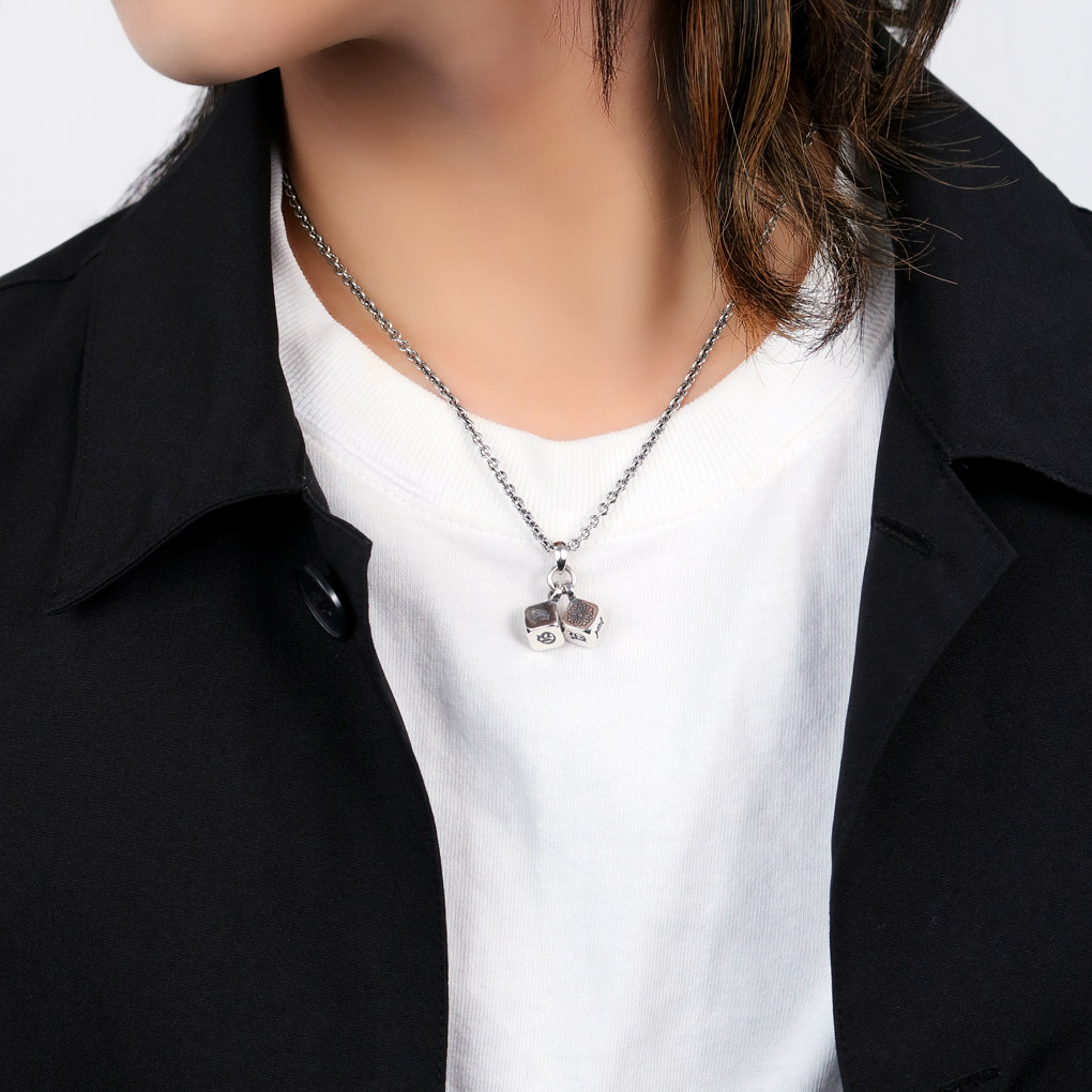 ArgentGleam アージェントグリーム ロゴ ダブル ダイス ネックレス