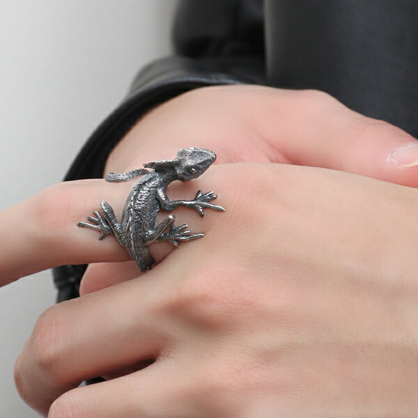 Cold I's ミナミモリドラゴン 巻きつき リング 15～27号 シルバー925