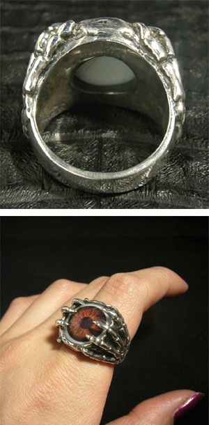 楽天市場】Catalonia 義眼リング 全5色 スカルハンド 目玉 アイズ