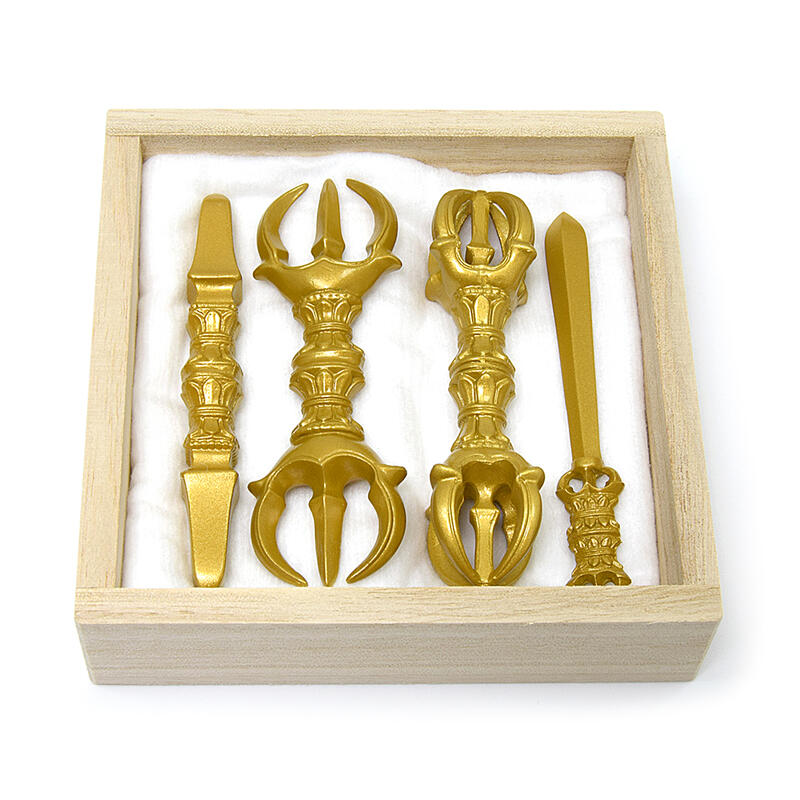 楽天市場】【密教法具／寺院用仏具】金属製「独鈷 三鈷 五鈷 宝剣 4点