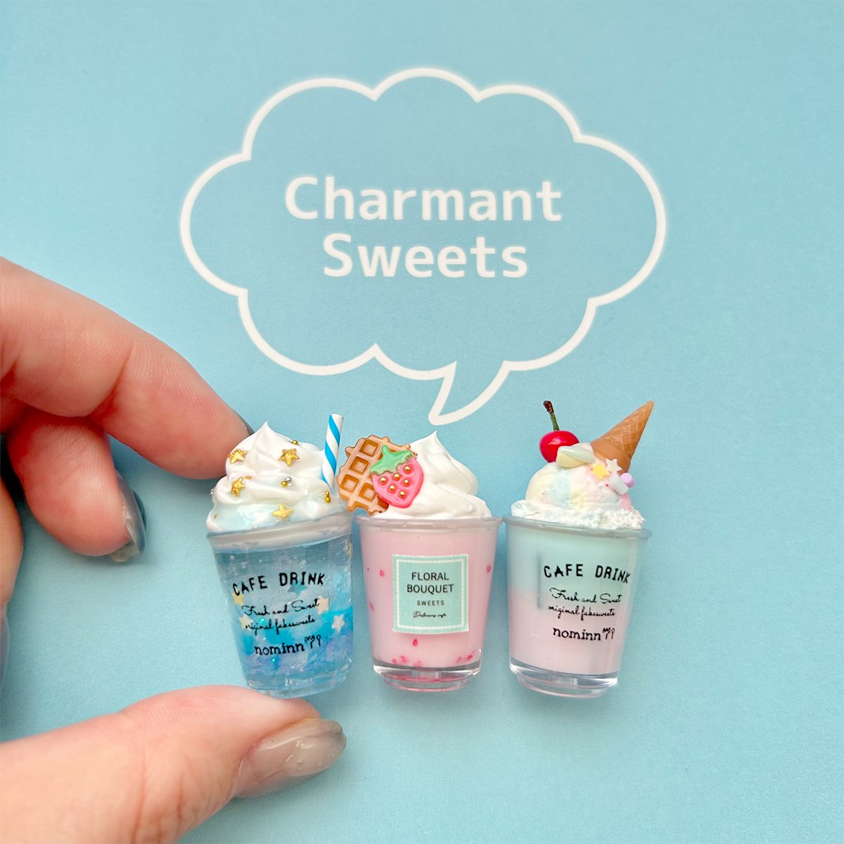 2枚 カフェグラスのラベル セット- 手作り雑貨屋 * 雑貨好きによる雑貨