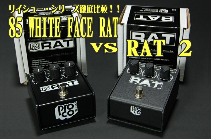 石橋楽器店】リイシュー・シリーズ徹底比較！！ 85 WHITE FACE RAT VS RAT2