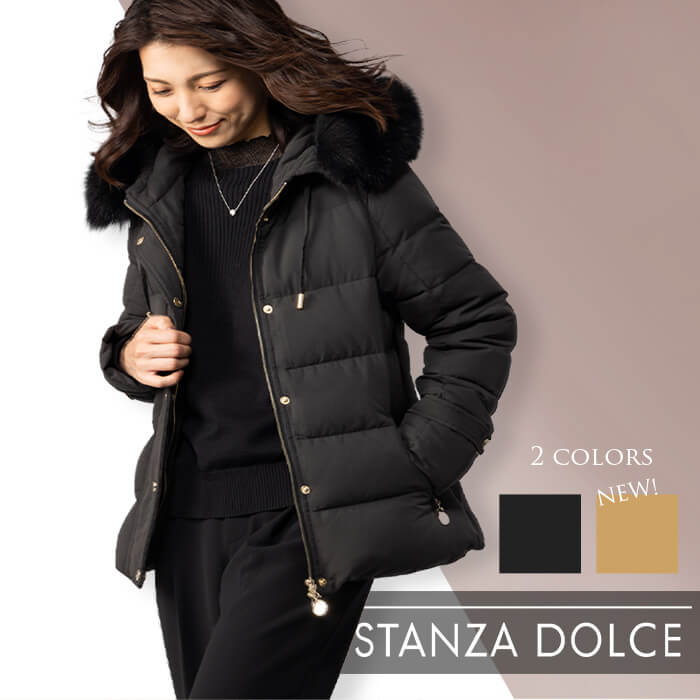 STANZA DOLCEファー付きブラックダウンジャケット 楽天市場】＼楽天ランキング1位獲得／ ダウンジャケット レディース