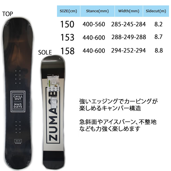 A*a様 ZUMA スノボードスノボー板 ビンディングセット サイズ約100cm
