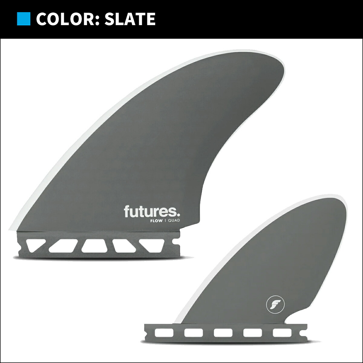 ブラックハート BHQ クアッドフィン セット フューチャーフィン