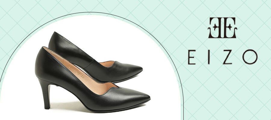楽天市場】EIZO エイゾー レディース パンプス レザー Vカット ポイン