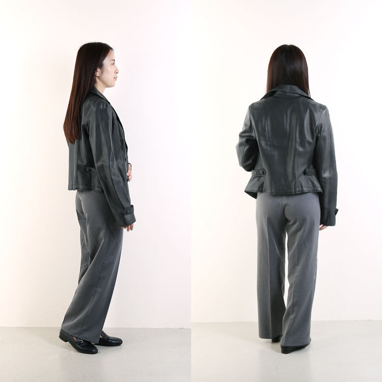 楽天市場】【1点限り】【アウトレット】ラム レザー ジャケット ダブル