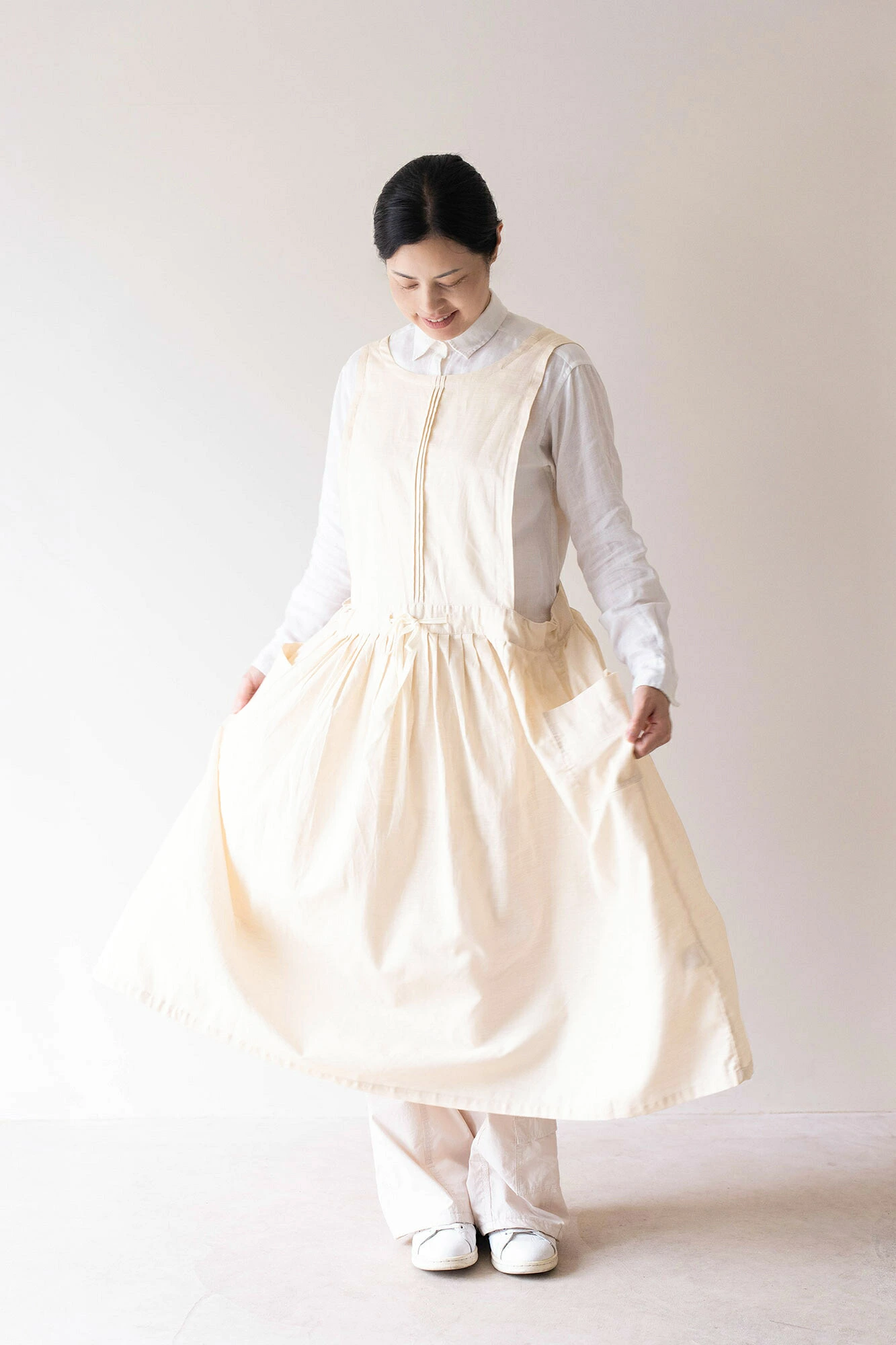 タックドレスエプロン ネコポス送料無料 2月末発送予定 予約商品